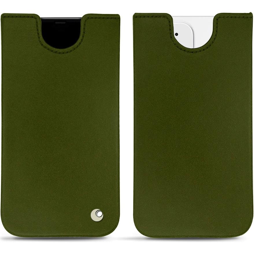 Noreve Lederschutzhülle (Apple iPhone 12 mini), Smartphone Hülle, Grün