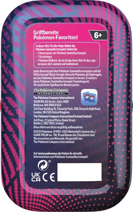 Actual product image Pokémon Mega Development Mini (German, Tin)