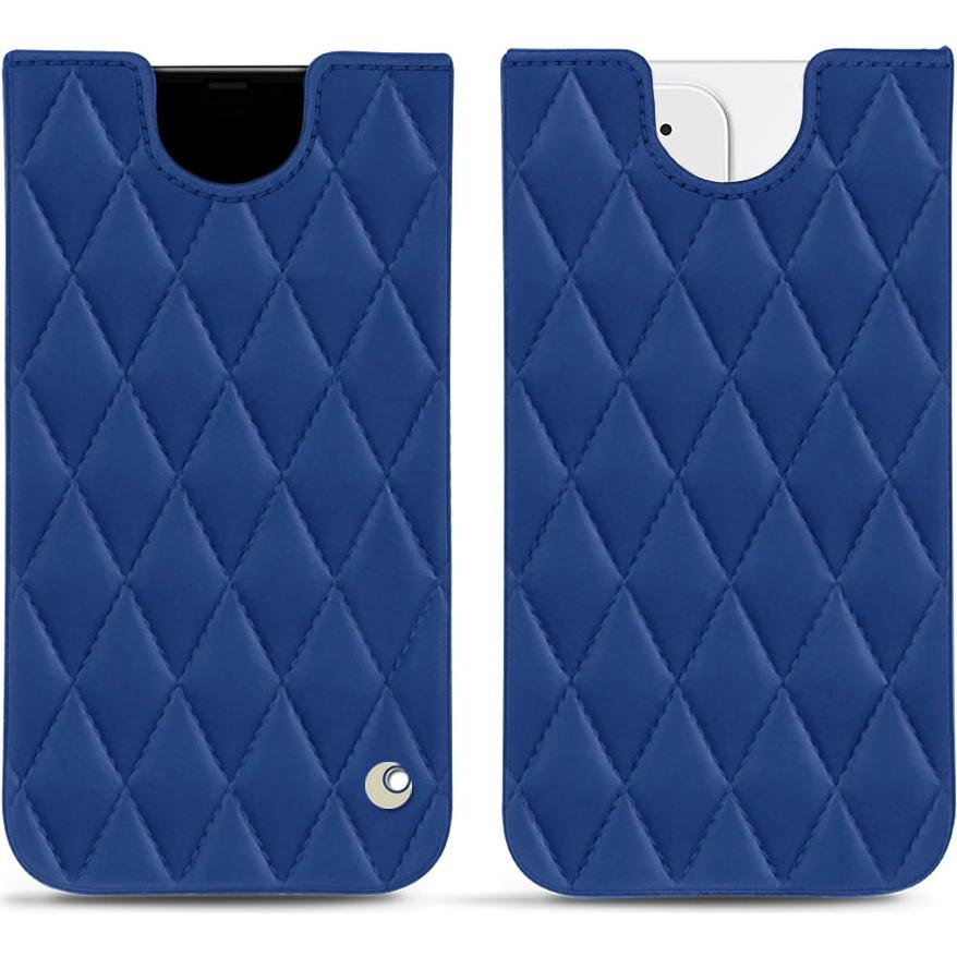 Noreve Lederschutzhülle (Apple iPhone 12), Smartphone Hülle, Blau
