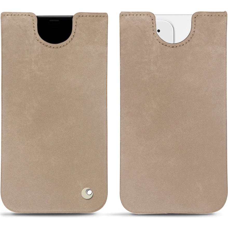 Noreve Lederschutzhülle (Apple iPhone 12), Smartphone Hülle, Beige