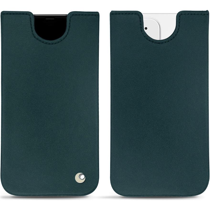 Noreve Lederschutzhülle (Apple iPhone 12), Smartphone Hülle, Blau