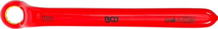 Immagine prodotto BGS Chiave ad anello semplice per elettricisti gomito stretto 15 mm (15 mm)