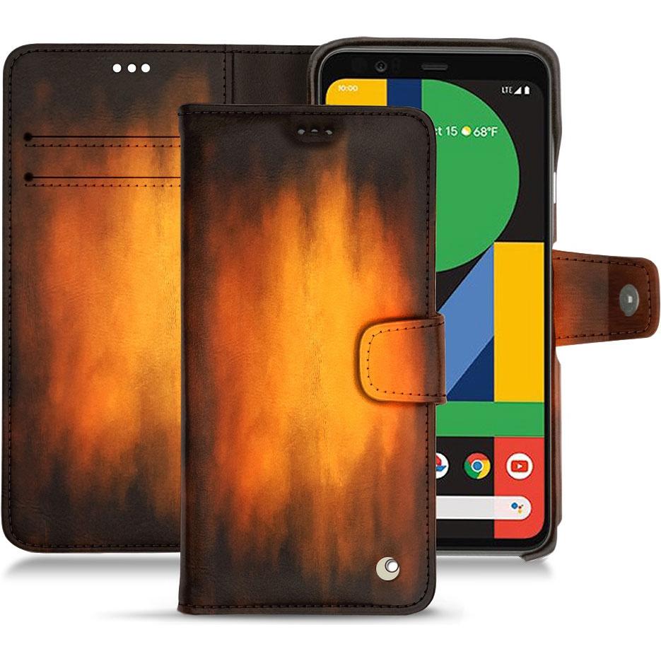 Noreve Lederschutzhülle Wallet (Google Pixel 5), Smartphone Hülle, Violett