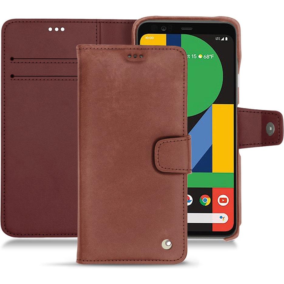 Noreve Lederschutzhülle Wallet (Google Pixel 5), Smartphone Hülle, Rot