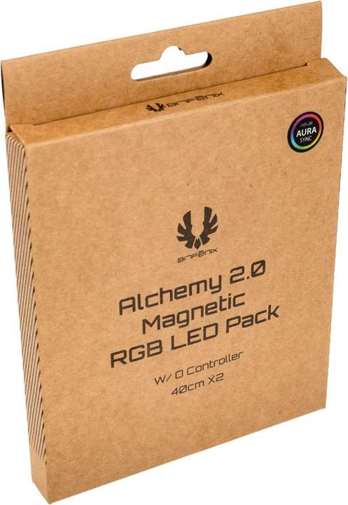 Image du produit BitFenix Kit bande LED RVB Alchemy 2.0 magnétique 2x 40cm, 2x 21 LED (Multicolore)
