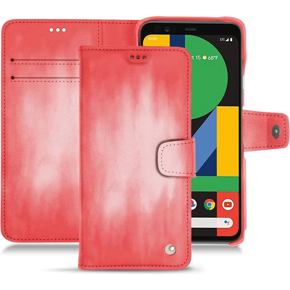 Noreve Lederschutzhülle Wallet (Google Pixel 5), Smartphone Hülle, Rosa
