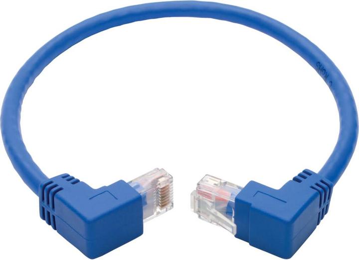 Actual product image Eaton Up/Down-Angle Cat6 Gigabit Molded UTP Ethernet Cable RJ45 Up-Angle M to RJ45 Down-An (U/UTP, CAT6, 0.31 m)