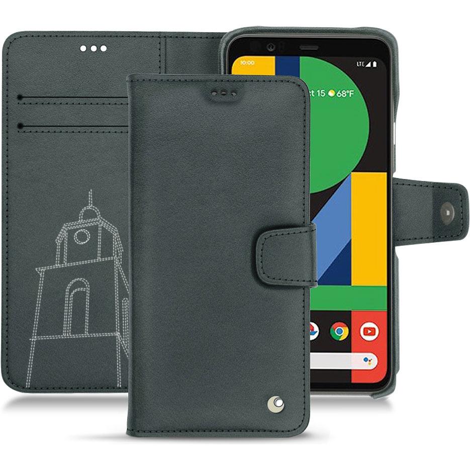 Noreve Lederschutzhülle Wallet (Google Pixel 5), Smartphone Hülle, Blau