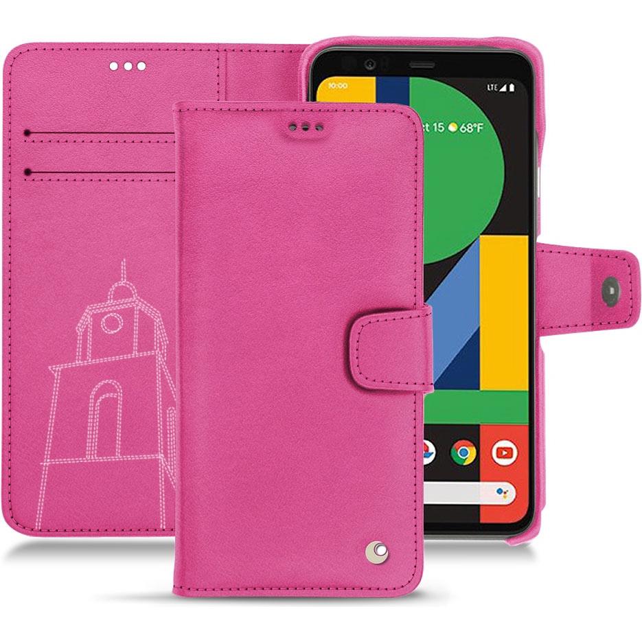 Noreve Lederschutzhülle Wallet (Google Pixel 5), Smartphone Hülle, Rosa