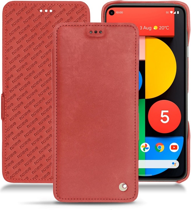 Actual product image Noreve Leather case horizontal (Google Pixel 5)