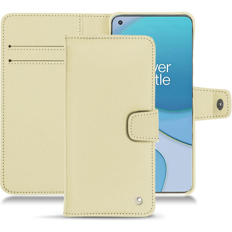 Noreve Lederschutzhülle Wallet (OnePlus 8T), Smartphone Hülle, Beige