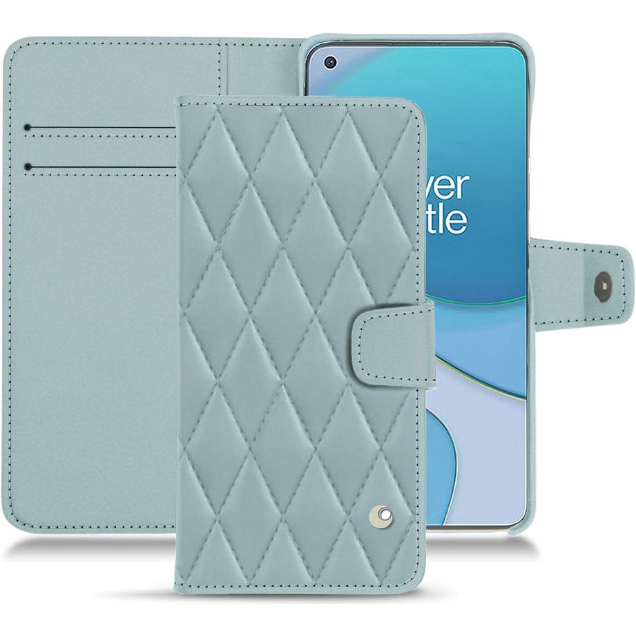 Noreve Lederschutzhülle Wallet (OnePlus 8T), Smartphone Hülle, Blau