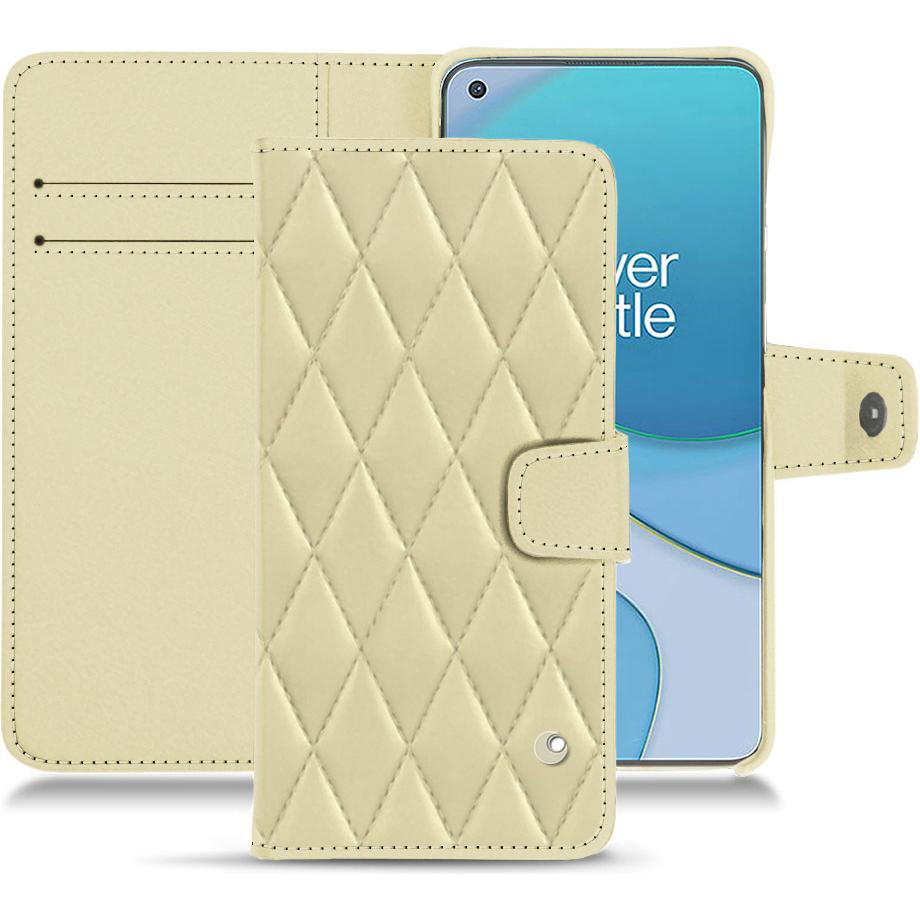 Thumbnail - Noreve Lederschutzhülle Wallet (OnePlus 8T), Smartphone Hülle, Beige