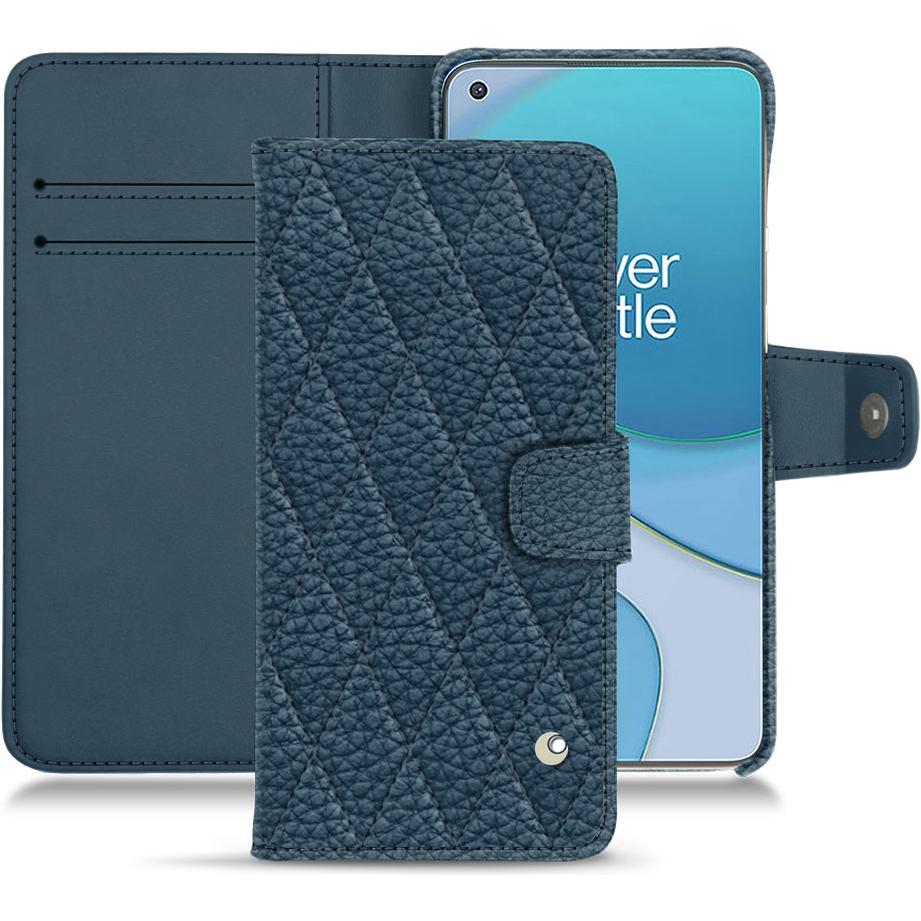 Noreve Lederschutzhülle Wallet (OnePlus 8T), Smartphone Hülle, Blau