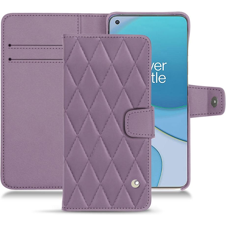 Noreve Lederschutzhülle Wallet (OnePlus 8T), Smartphone Hülle, Violett