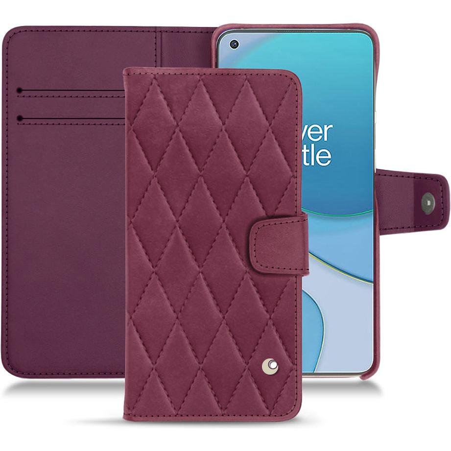 Noreve Lederschutzhülle Wallet (OnePlus 8T), Smartphone Hülle, Violett