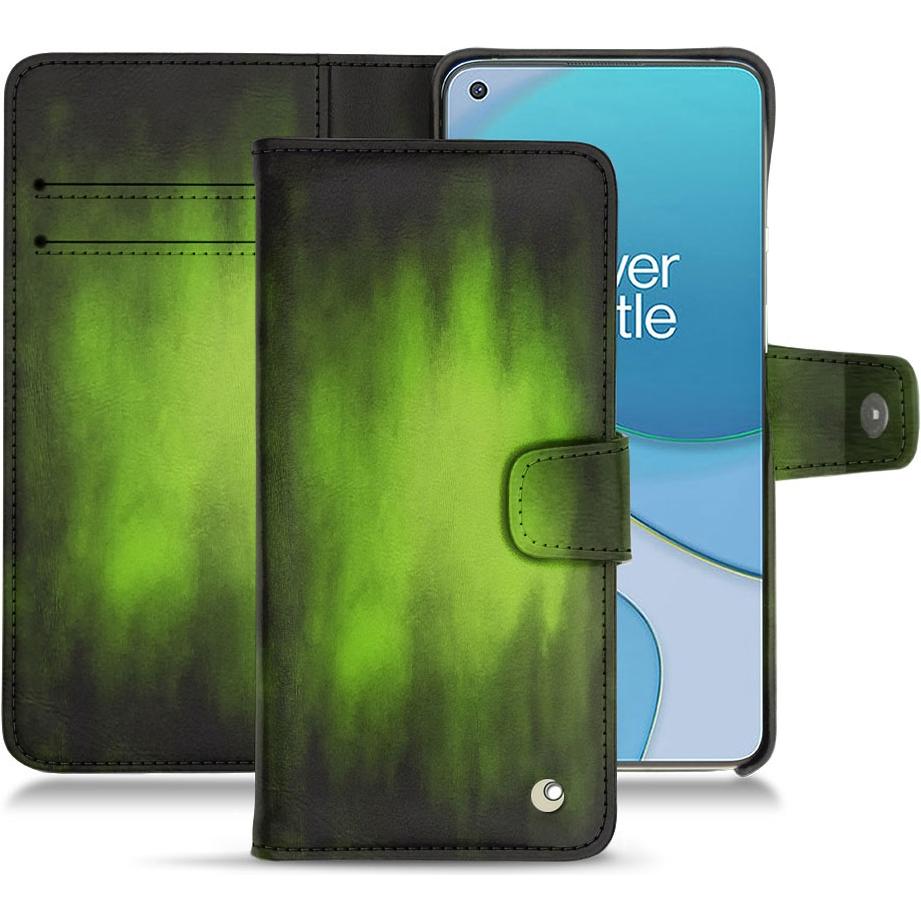 Noreve Lederschutzhülle Wallet (OnePlus 8T), Smartphone Hülle, Grün