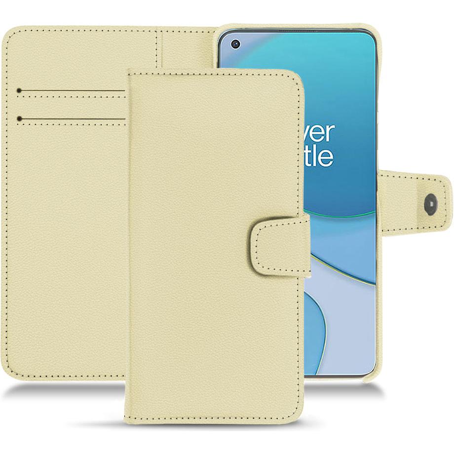 Thumbnail - Noreve Lederschutzhülle Wallet (OnePlus 8T), Smartphone Hülle, Beige