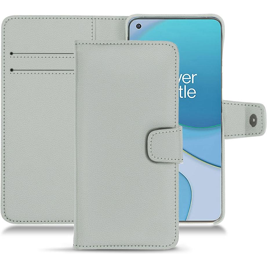 Noreve Lederschutzhülle Wallet (OnePlus 8T), Smartphone Hülle, Grau