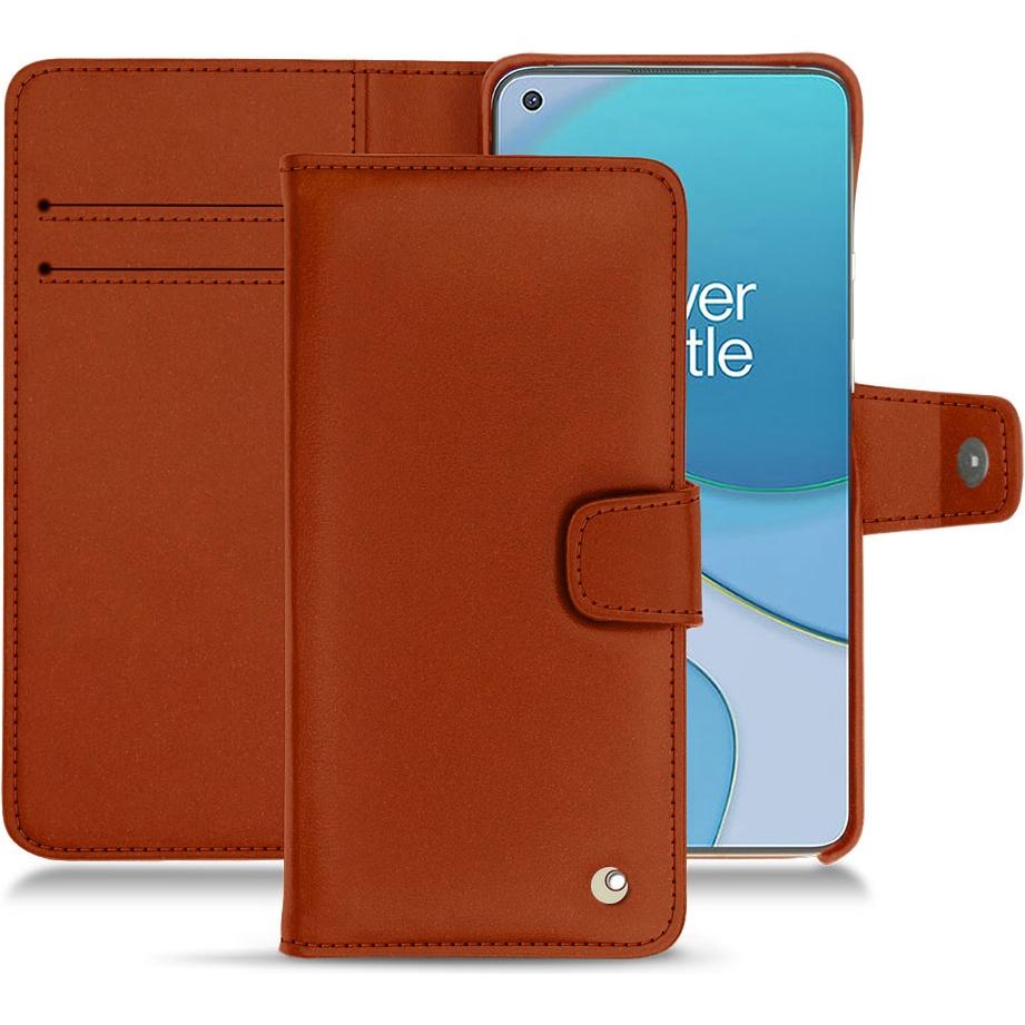 Noreve Lederschutzhülle Wallet (OnePlus 8T), Smartphone Hülle, Orange