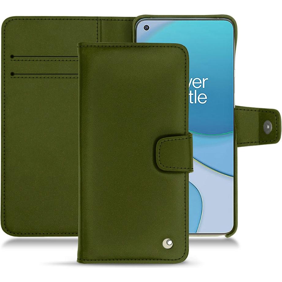 Noreve Lederschutzhülle Wallet (OnePlus 8T), Smartphone Hülle, Grün