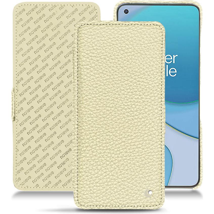 Noreve Lederschutzhülle horizontal (OnePlus 8T), Smartphone Hülle, Weiss