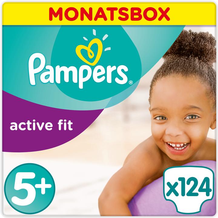 Pampers Active Fit (Dimensione 5, Pacco mensile, 124 Pezzo/i)