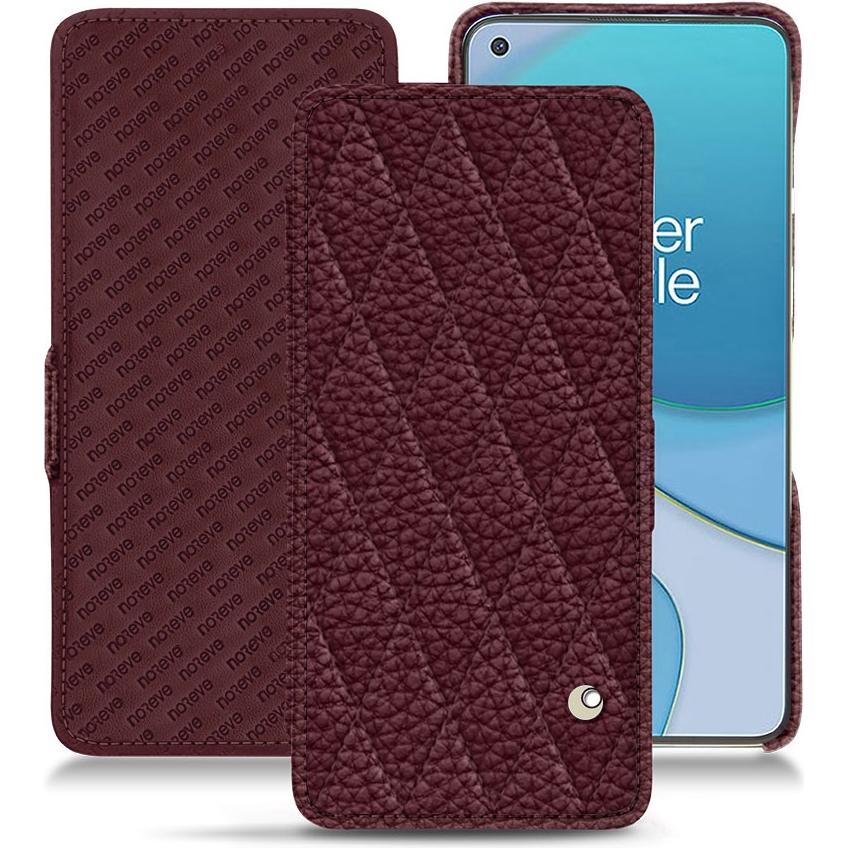 Thumbnail - Noreve Lederschutzhülle horizontal (OnePlus 8T), Smartphone Hülle, Violett
