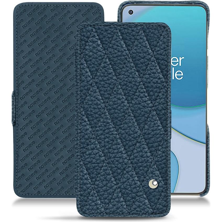 Noreve Lederschutzhülle horizontal (OnePlus 8T), Smartphone Hülle, Blau