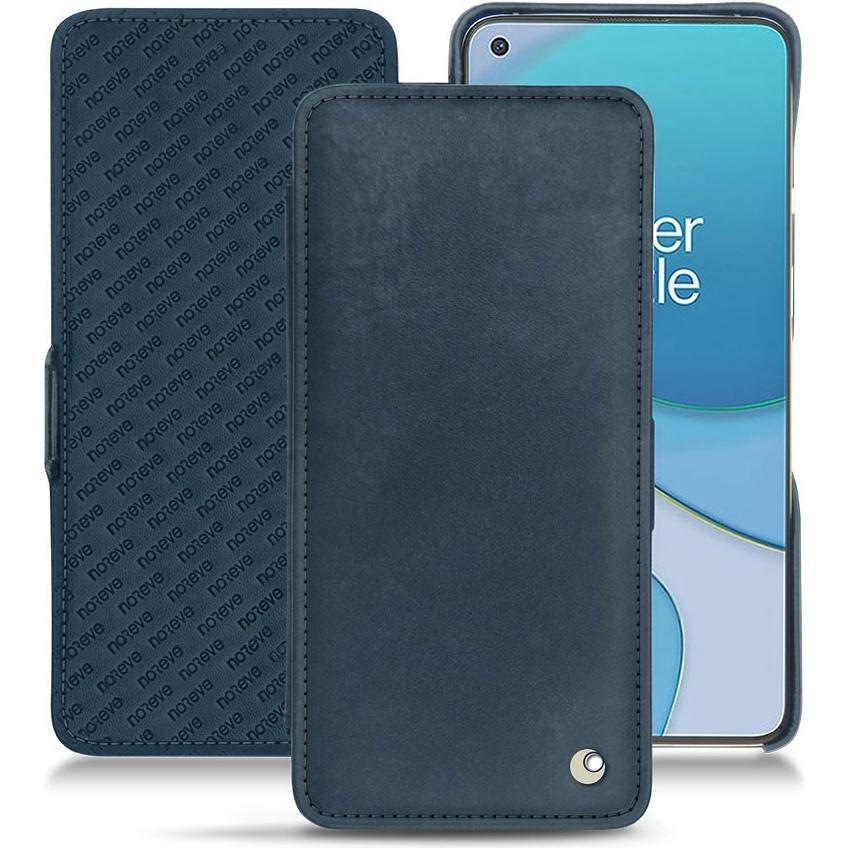 Noreve Lederschutzhülle horizontal (OnePlus 8T), Smartphone Hülle, Blau