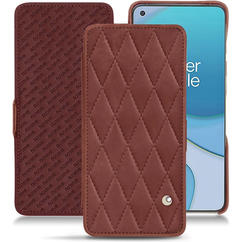 Noreve Lederschutzhülle horizontal (OnePlus 8T), Smartphone Hülle, Rot