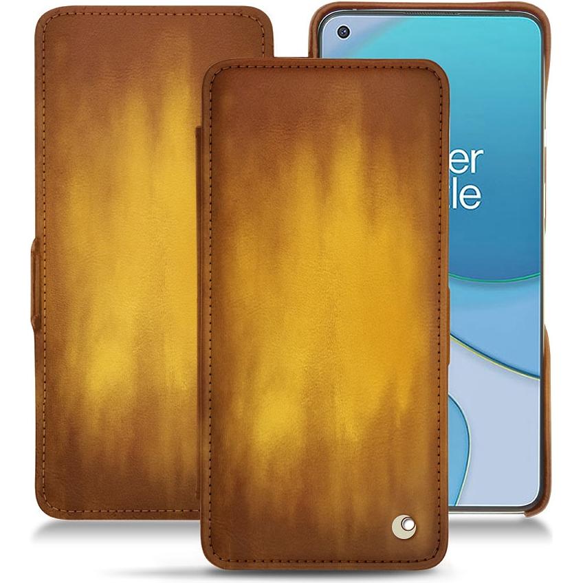 Noreve Lederschutzhülle horizontal (OnePlus 8T), Smartphone Hülle, Gold