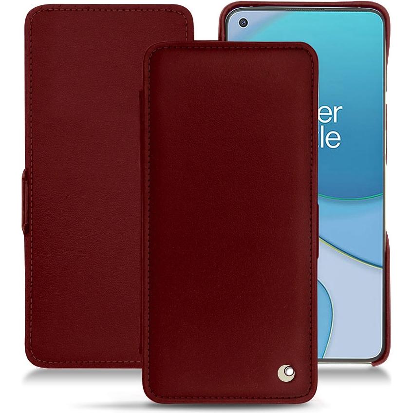 Noreve Lederschutzhülle horizontal (OnePlus 8T), Smartphone Hülle, Rot