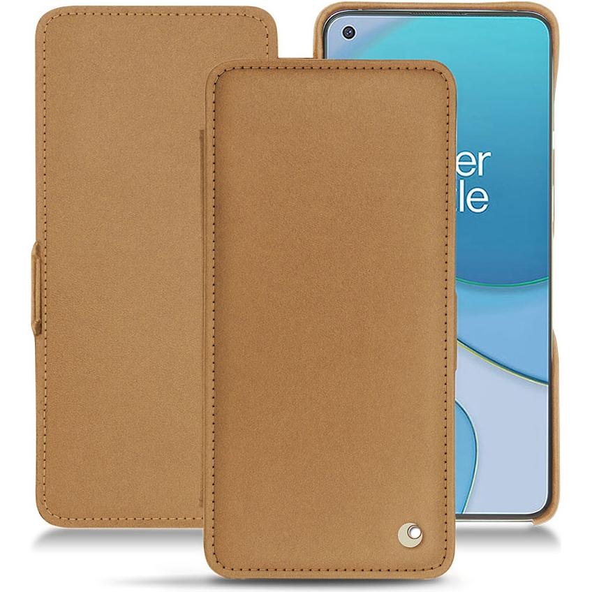 Noreve Lederschutzhülle horizontal (OnePlus 8T), Smartphone Hülle, Beige
