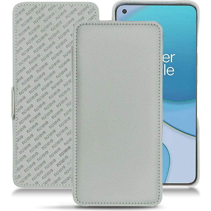 Noreve Lederschutzhülle horizontal (OnePlus 8T), Smartphone Hülle, Grau