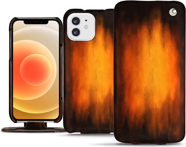 Actual product image Noreve Leather cover vertical (Apple iPhone 12)