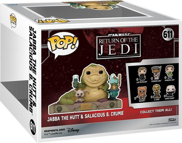 Produktbild Funko POP Star Wars 40Th Jabba The Hutt & Salacious B Crumb