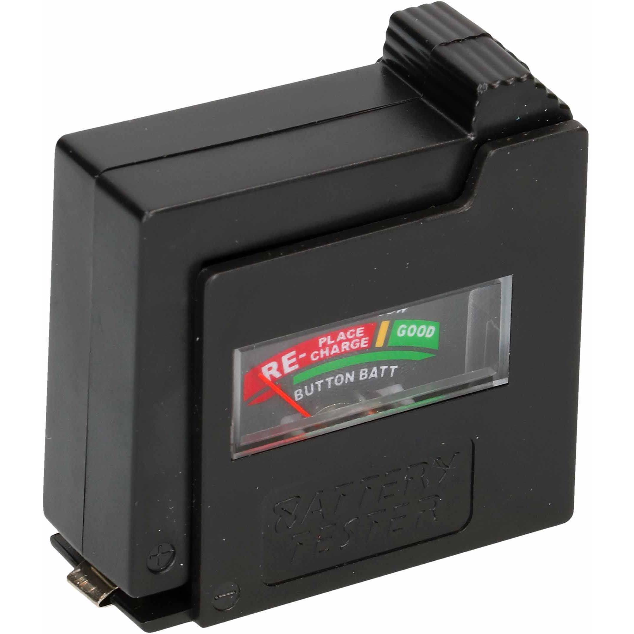 Goobay Tester per batterie con display analogico, Accessori pile + batterie, Nero