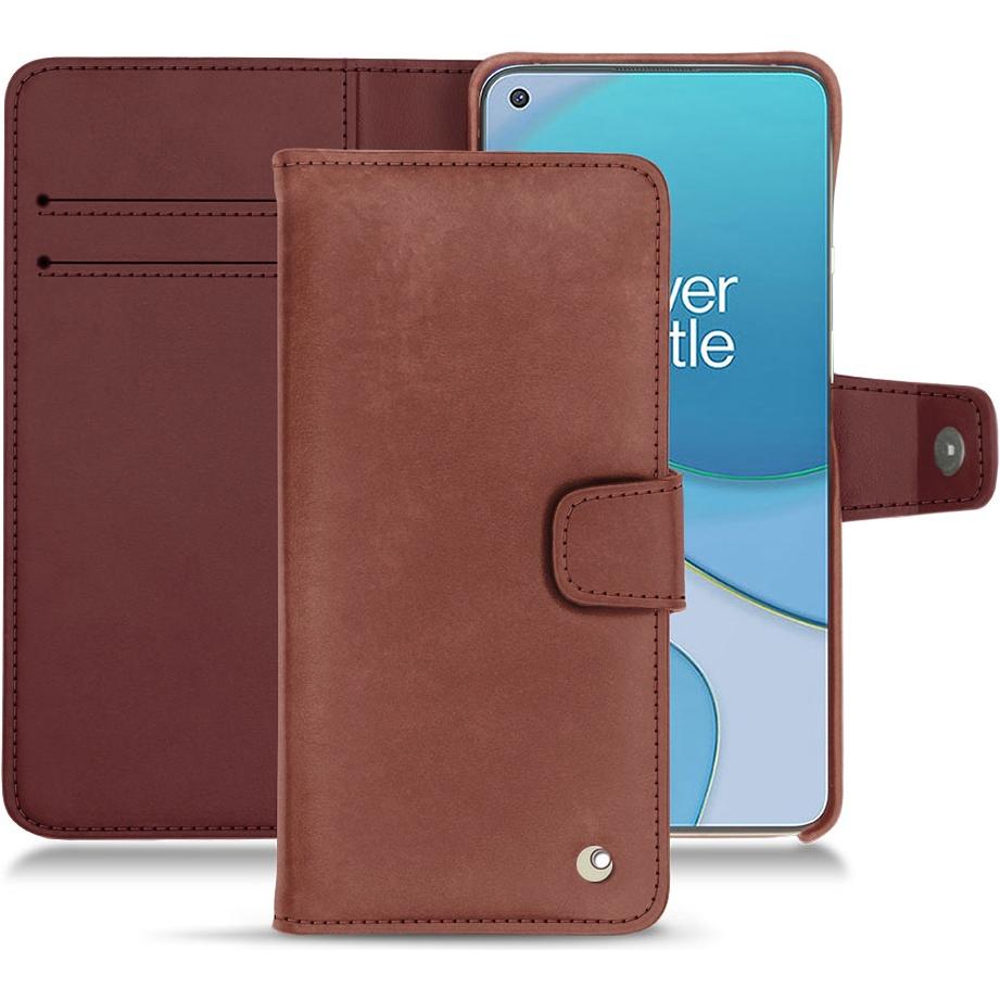 Noreve Lederschutzhülle Wallet (OnePlus 8T), Smartphone Hülle, Rot