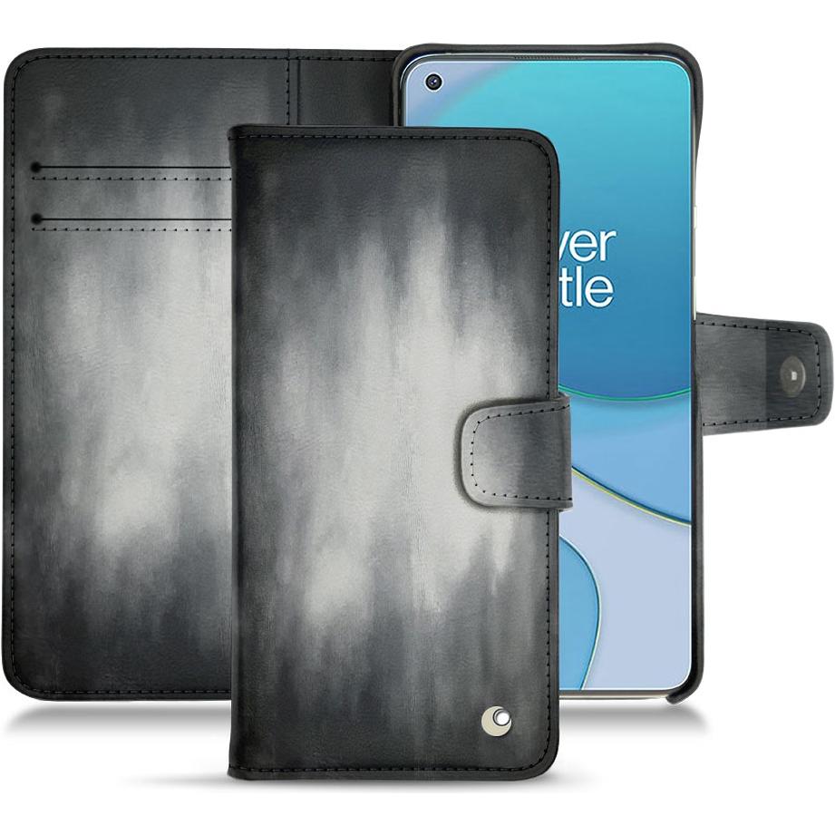 Noreve Lederschutzhülle Wallet (OnePlus 8T), Smartphone Hülle, Grau