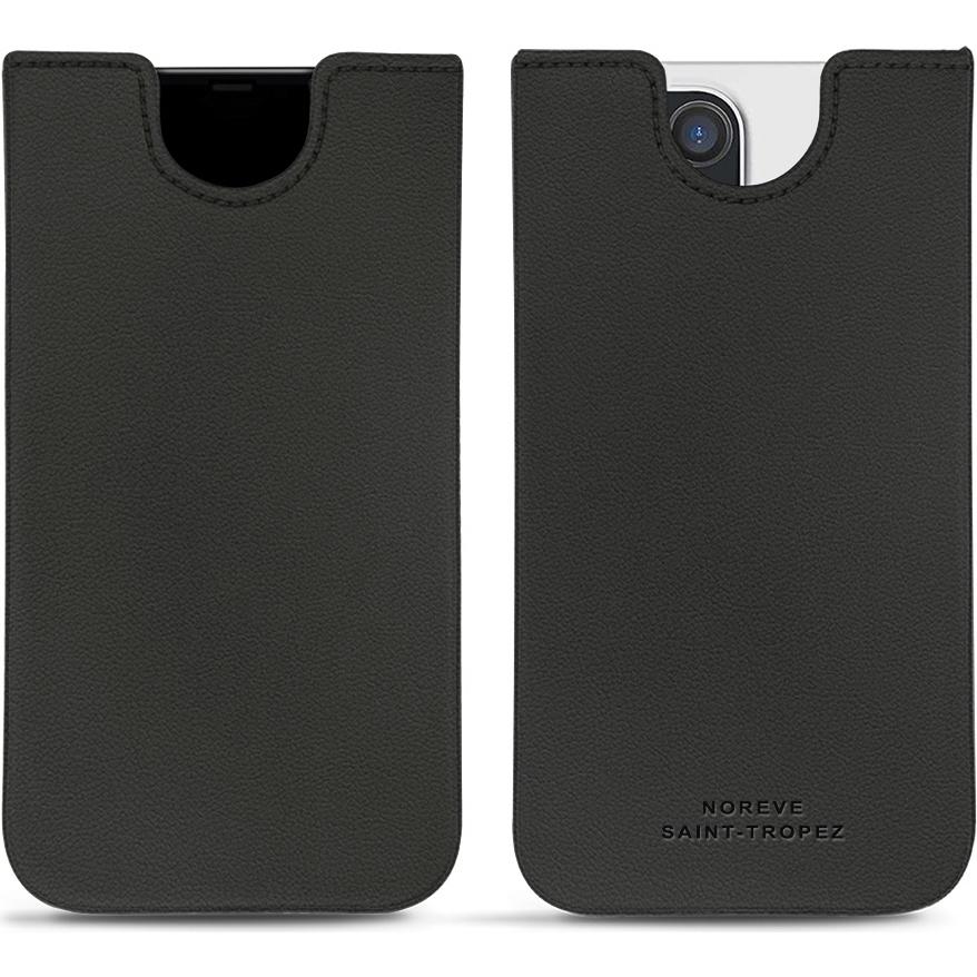 Noreve Lederschutzhülle (Apple iPhone 12 Pro Max), Smartphone Hülle, Schwarz
