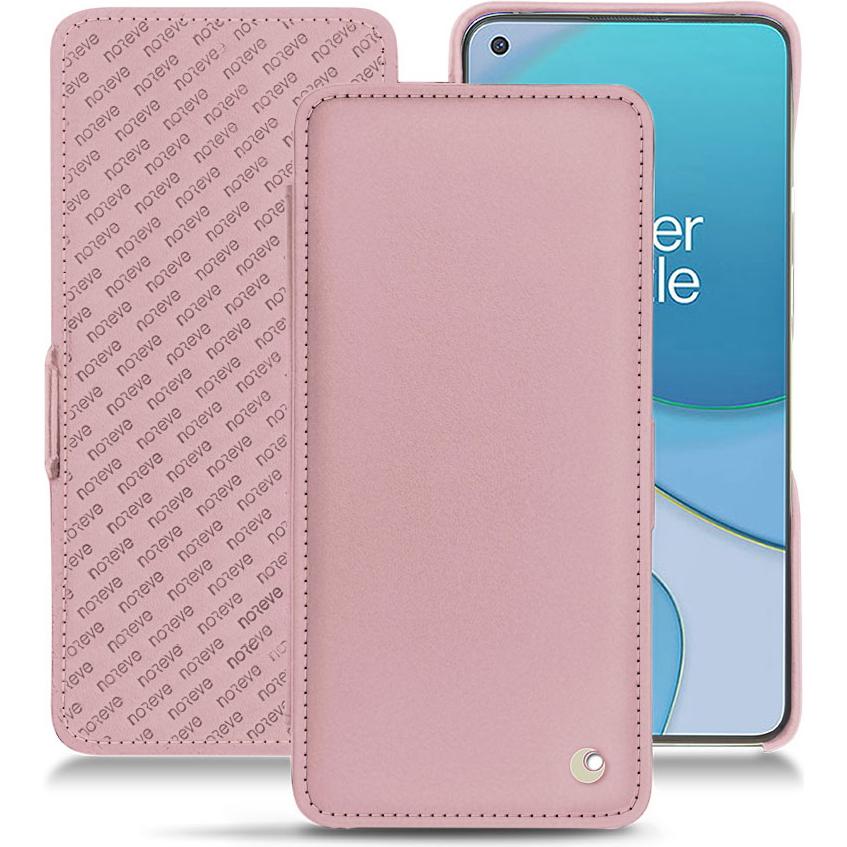 Noreve Lederschutzhülle horizontal (OnePlus 8T), Smartphone Hülle, Rosa