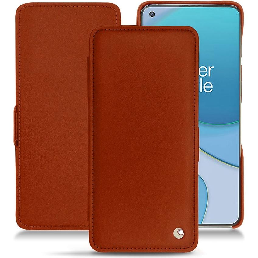 Noreve Lederschutzhülle horizontal (OnePlus 8T), Smartphone Hülle, Orange