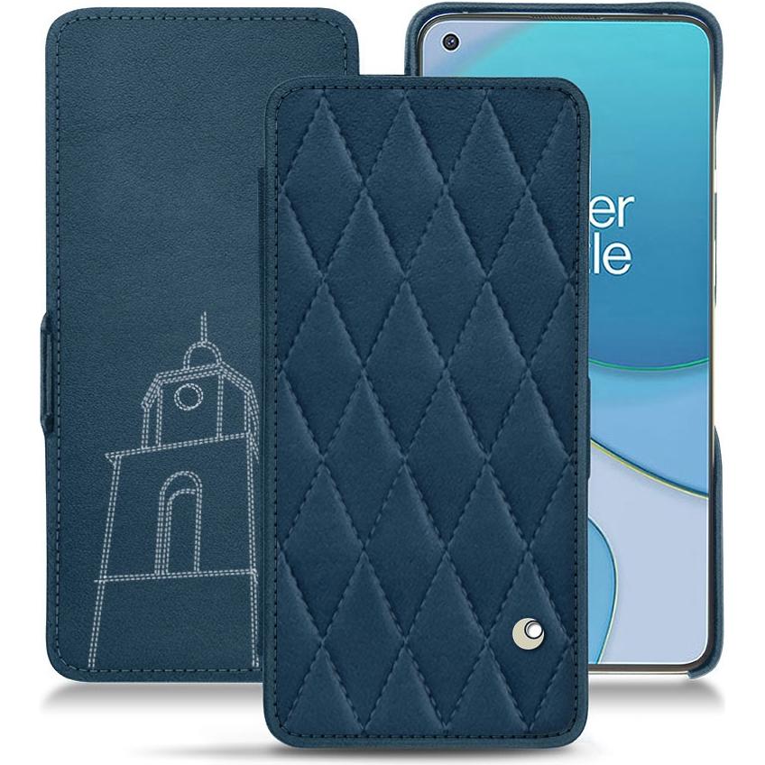 Thumbnail - Noreve Lederschutzhülle horizontal (OnePlus 8T), Smartphone Hülle, Blau