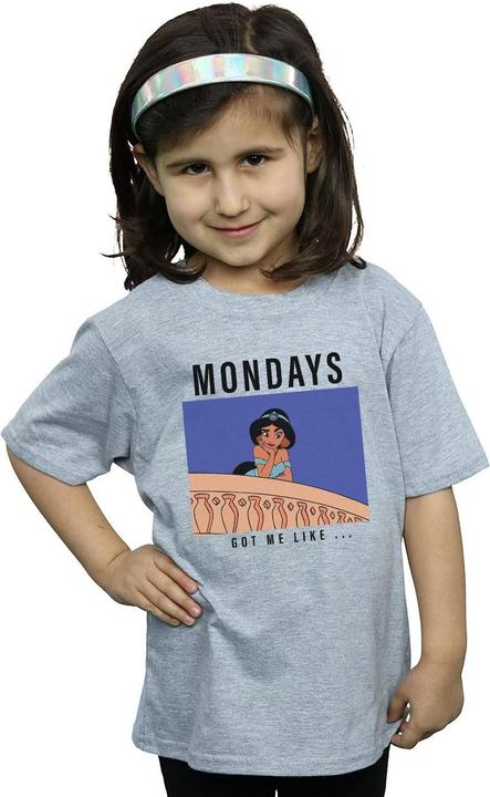 Produktbild Disney Princess Jasmine Mondays Got Me Like TShirt Mädchen (152, 158)