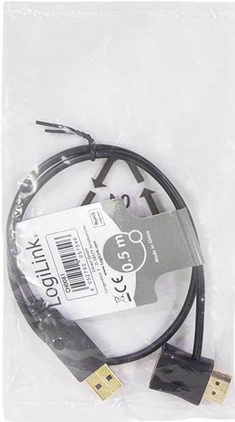 Produktbild LogiLink HDMI (Typ A) — HDMI (Typ A)| USB A (HDMI, 50 cm)