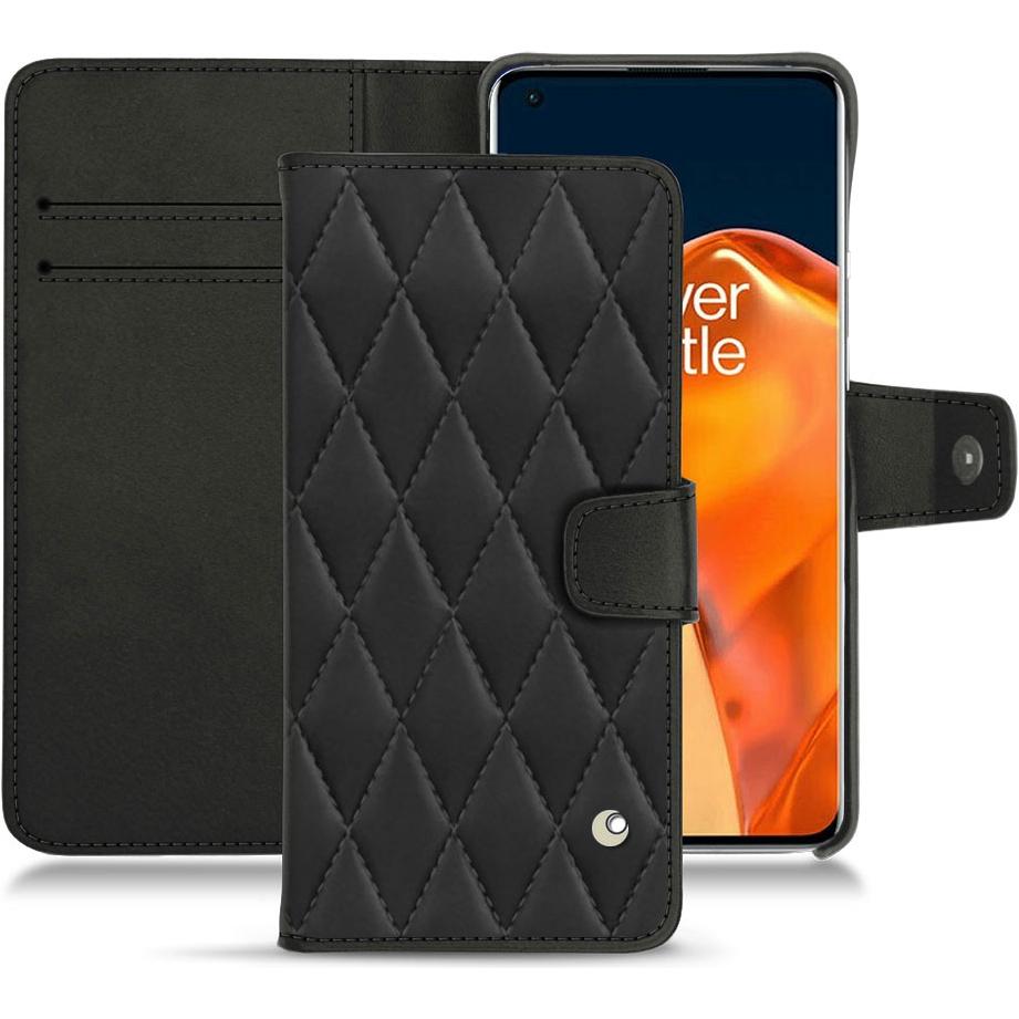 Noreve Lederschutzhülle Wallet (OnePlus 9 Pro), Smartphone Hülle, Schwarz