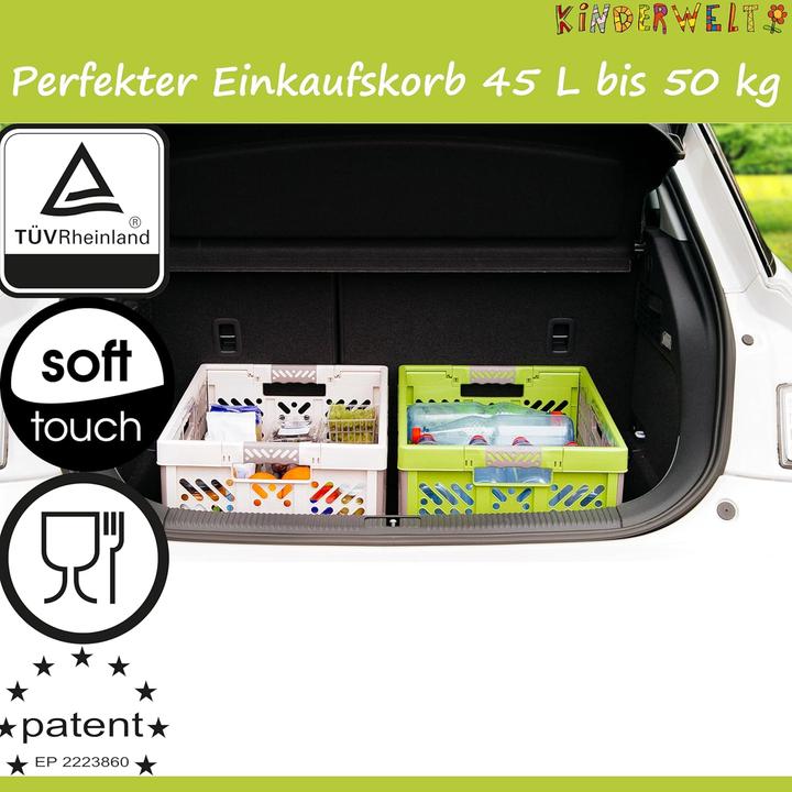 Actual product image Kinderwelt Faltbare Kunststoffbox 45L, bis 50kg belastbar (45 l)