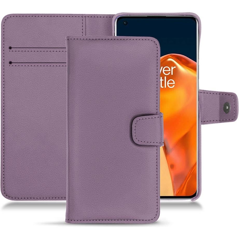 Noreve Lederschutzhülle Wallet (OnePlus 9 Pro), Smartphone Hülle, Violett