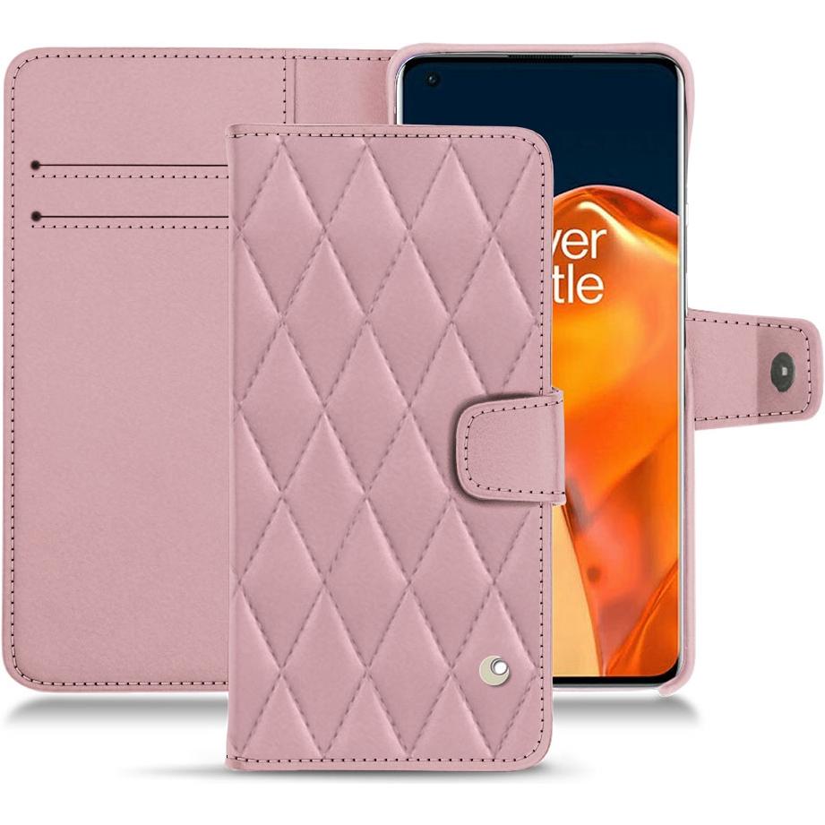 Thumbnail - Noreve Lederschutzhülle Wallet (OnePlus 9 Pro), Smartphone Hülle, Rosa